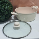 Jogo 5 Pçs de Panelas PREMIUM Revestimento Cerâmica Indução