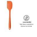 6 Espátulas 27 Cm Pão Duro Reforçada Silicone Maciço Multiuso