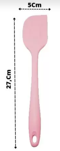 3 Espátulas De Cozinha Silicone Maciço Multiuso Pão Duro