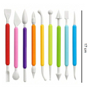 Kit de Estecas Plásticas Para Confeiteiro 9 Peças