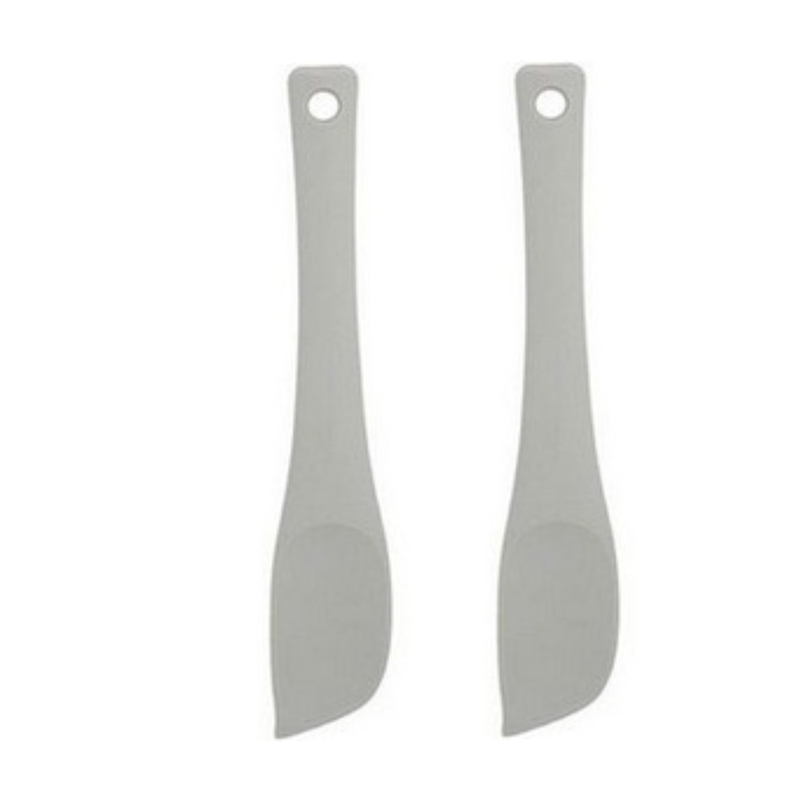 2 Espátulas Raspadoras Pão Duro Reforçada Ponta Firme Silicone