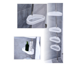 Suporte Banheiro Com Prateleira Ajustável Aço Inox