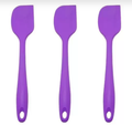 3 Espátulas De Cozinha Silicone Maciço Multiuso Pão Duro