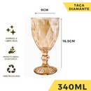Jogo de Taças Vidro Primeira Linha Vinho Agua Linha Diamond