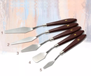 Kit Com 5 Espátulas Para Pintura e Artesanato Vários Tamanhos