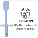 6 Espátulas 27 Cm Pão Duro Reforçada Silicone Maciço Multiuso