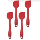 4 Espátulas 27 Cm Pão Duro Silicone Maciço Reforçada