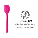 6 Espátulas 27 Cm Pão Duro Reforçada Silicone Maciço Multiuso