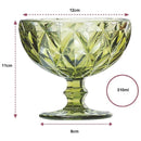 Jogo de Taças Sobremesa Vidro Primeira Linha Diamond