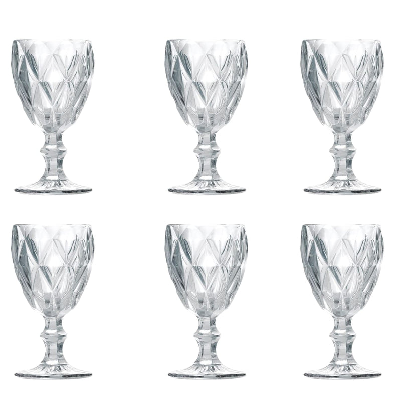 Jogo de Taças Vidro Primeira Linha Vinho Agua Linha Diamond