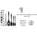 Kit 5 Peças de Utensilios de Cozinha de Silicone Antiaderente