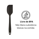3 Espátulas 27 Cm Pão Duro Silicone Maciço Reforçada