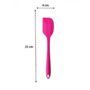 Espátula 21 Cm Pão Duro Silicone Maciço Reforçada