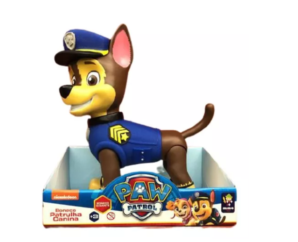Boneco 45 Cm Patrulha Canina Chase